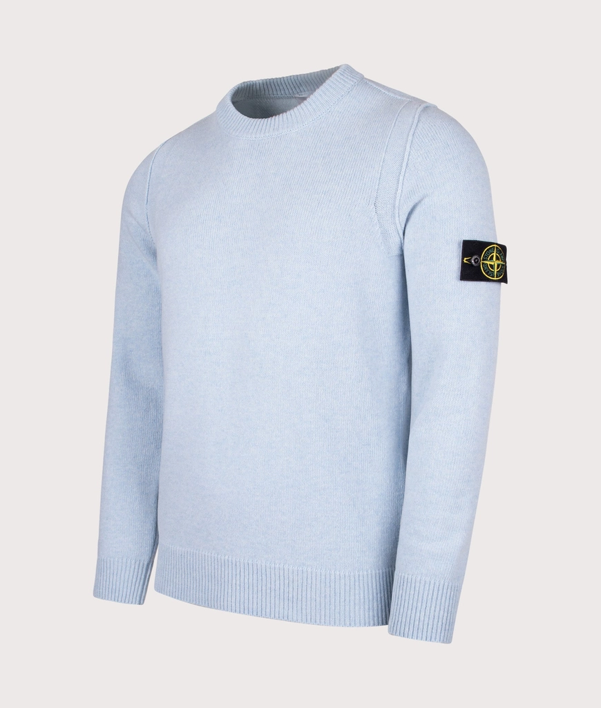 Stone Island Mens Lambswool Crew Neck Jumper